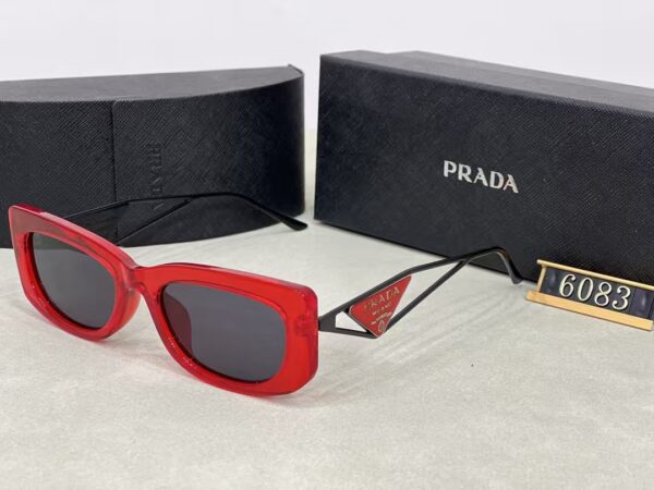 Prada Triangle Logo Cat-Eye Sunglasses