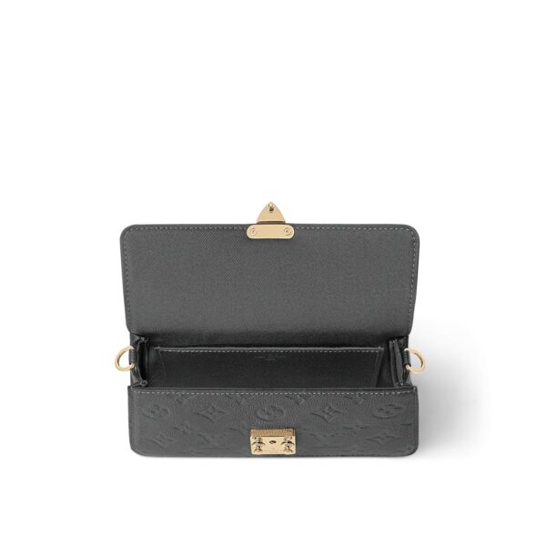 LOUIS VUITTON Metis Detachable Chain Lock Opening Leather Shoulder Cross Bag for Women, Grey