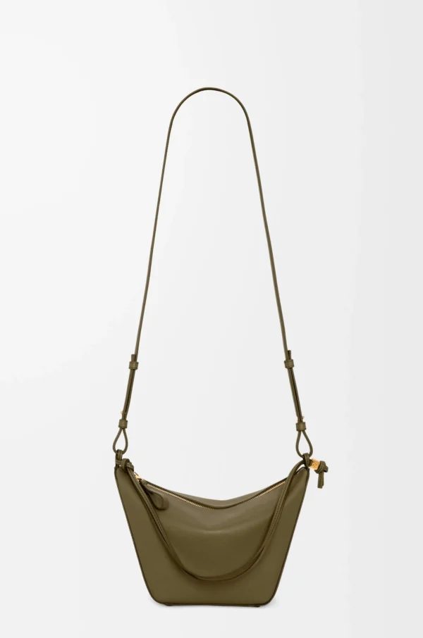 Mini Hammock hobo in classic calfskin Dark Khaki Green