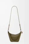 Mini Hammock hobo in classic calfskin Dark Khaki Green