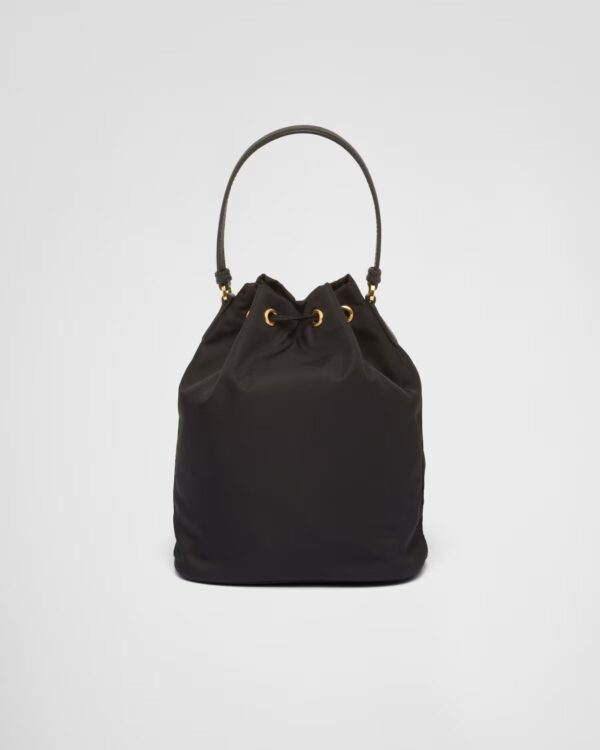 Prada Duet Re-Nylon Bucket Bag black