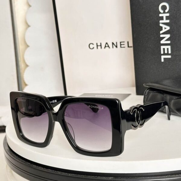 Chanel Oversized Square Frame Sunglasses – Bold Double CC Statement