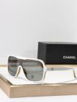 Chanel Oversized Shield Sunglasses – Futuristic Statement Edition