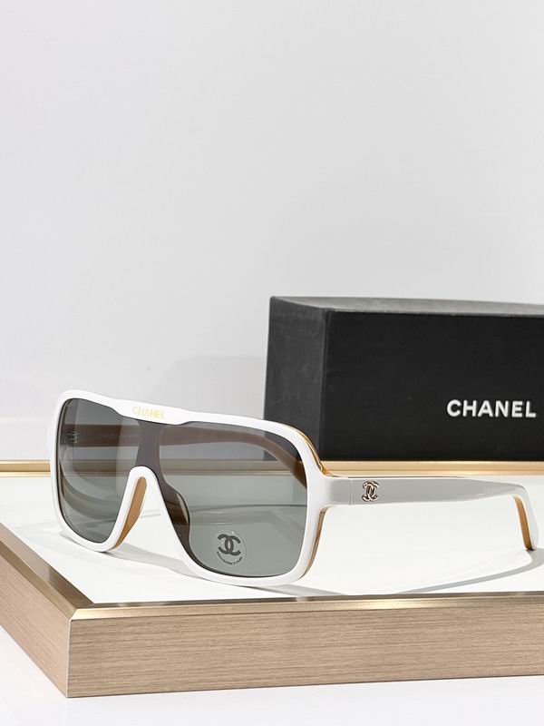 Chanel Oversized Shield Sunglasses – Futuristic Statement Edition
