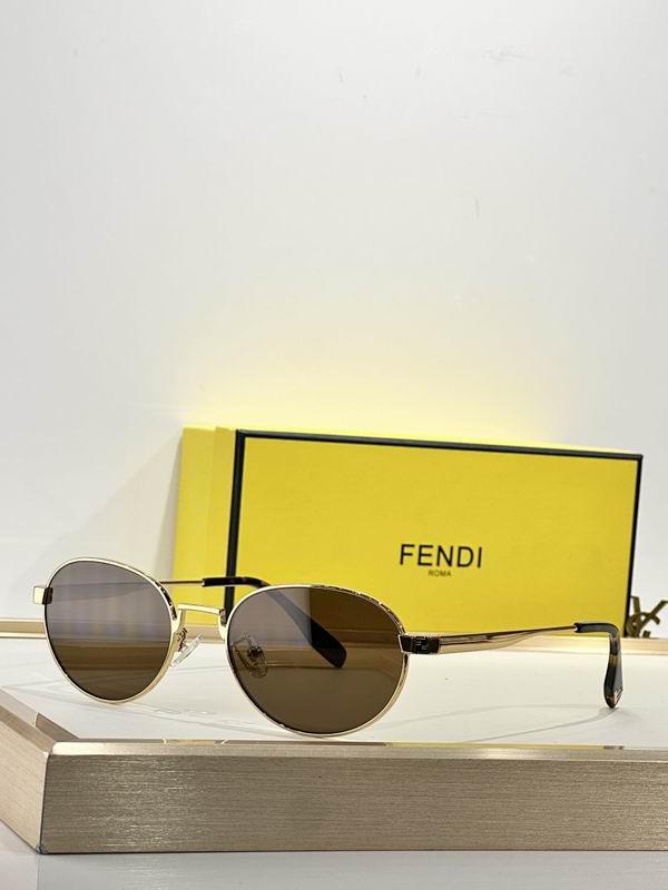 Fendi Vintage Round Metal Sunglasses