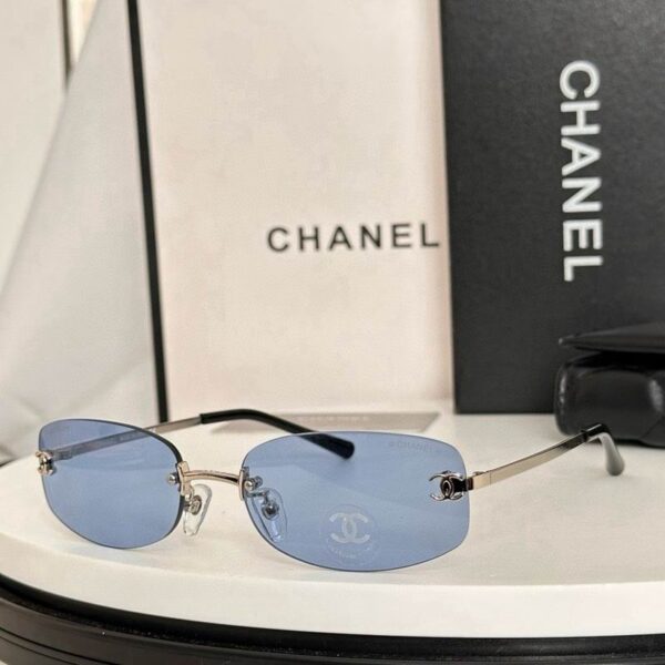 Luxury Rimless Oval Sunglasses UV400