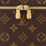 LOUIS VUITTON Nice BB Compact Size with LV Monogram Metal Zipper Pull, Coated Canvas, Makeup Bag/Handbag, Mini, Women's, Brown