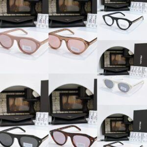 Prada Narrow Cat-Eye Sunglasses: Minimalist Luxury UV