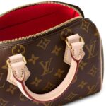 LOUIS VUITTON Speedy 20 Crossbody Bag with Detachable and Adjustable Strap, Monogram-Printed Canvas, Women's, Brown