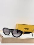 Fendi Retro Oval Sunglasses Fashion Eyewear
