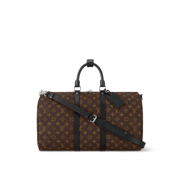 LOUIS VUITTON Keepall 45 Classic Monogram Adjustable Shoulder Strap Travel Bag