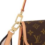LOUIS VUITTON Diane  Classic Monogram Canvas, Coated, Small Shoulder Bag, Women's, Brown