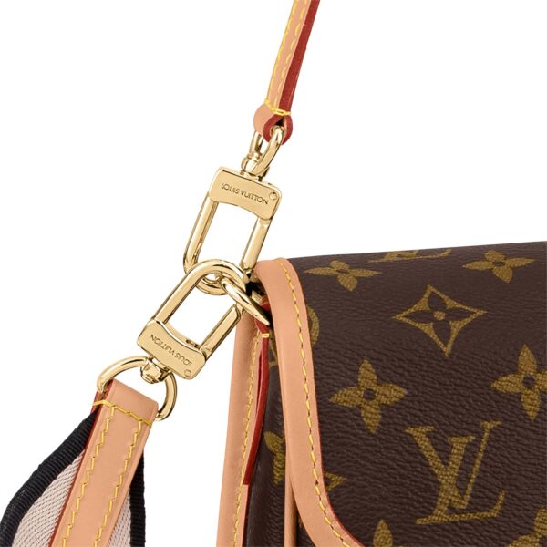 LOUIS VUITTON Diane  Classic Monogram Canvas, Coated, Small Shoulder Bag, Women's, Brown