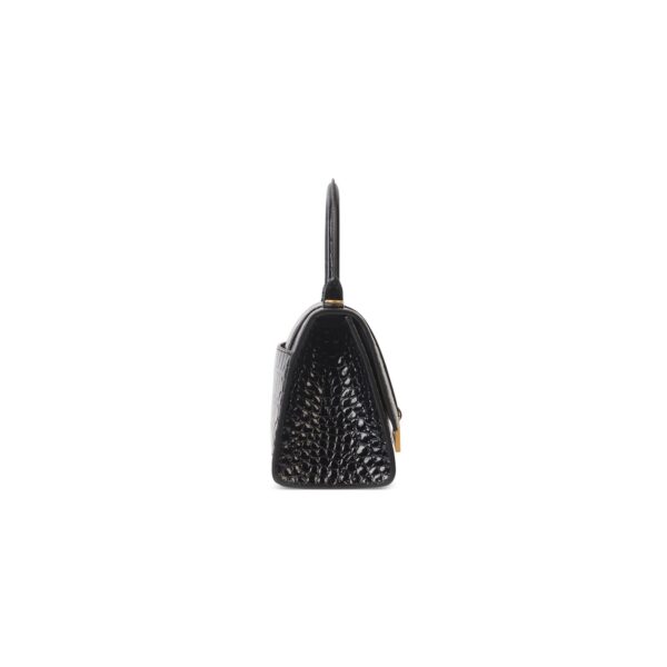 HOURGLASS Crocodile embossed small handbag