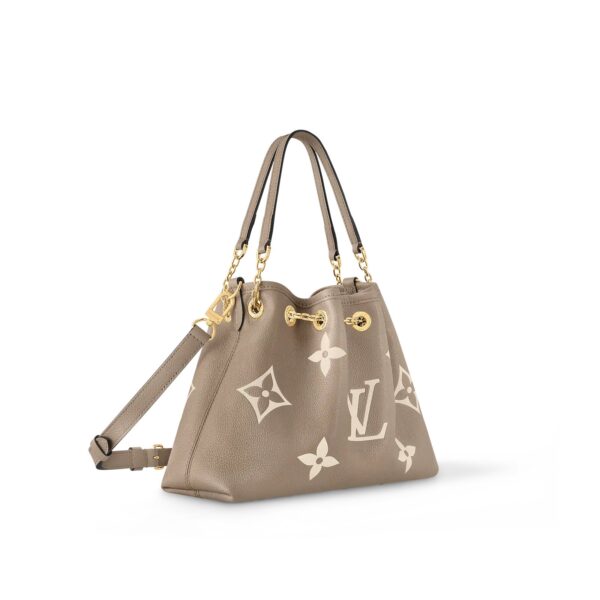 LOUIS VUITTON Bundle Logo-Printed Detachable Strap Leather Shoulder Bag / Crossbody Bag / Tote Bag for Women, Gray