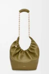 Medium Squeeze bag in mellow nappa lambskin Olive