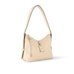 Louis Vuitton PM Classic Monogram Zipper Shoulder Bag with Adjustable Strap, Empreinte Soft Grained Leather, Shoulder Bag, Women's, White
