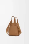 Compact Hammock bag in satin calfskin Oak