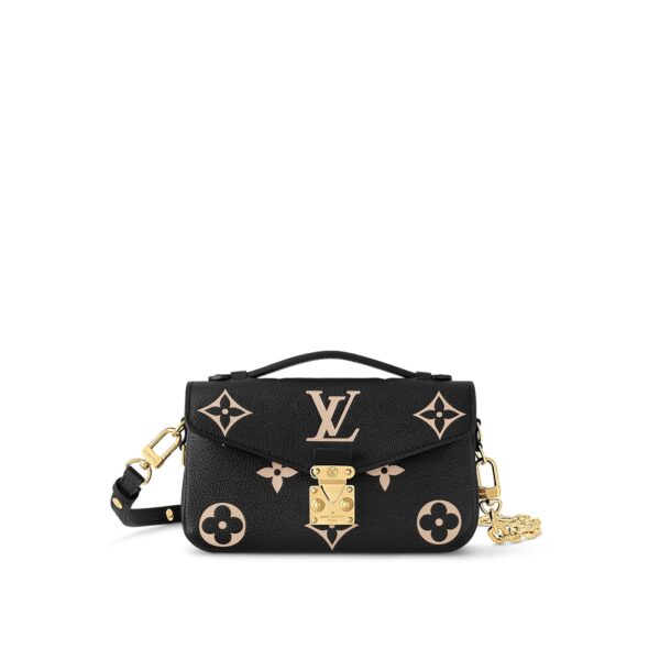 LOUIS VUITTON Pochette Metis EW Women's Small Messenger Bag, Black