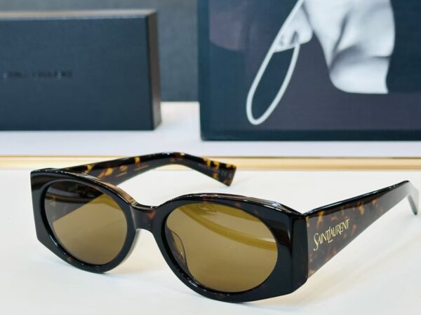 Saint Laurent Retro Oval Sunglasses