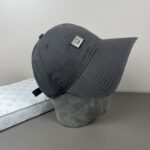 Luxury designer retro washed baseball cap for men and women, casual smiley face metal adjustable sports cap