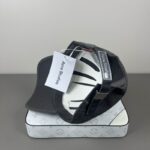 Luxury designer retro washed baseball cap for men and women, casual smiley face metal adjustable sports cap