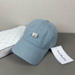 Luxury designer retro washed baseball cap for men and women, casual smiley face metal adjustable sports cap