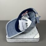 Luxury designer retro washed baseball cap for men and women, casual smiley face metal adjustable sports cap