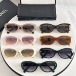 Chanel Retro Oval Frame Sunglasses – Minimal Logo Chic