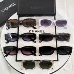 Chanel Vintage Rectangle Sunglasses – Quilted Temple CC Detail