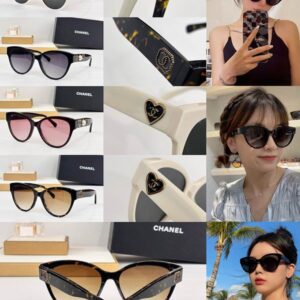 Chanel Romantic Cat Eye Statement Sunglasses