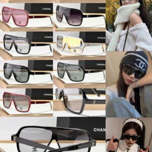 Chanel Oversized Shield Sunglasses – Futuristic Statement Edition