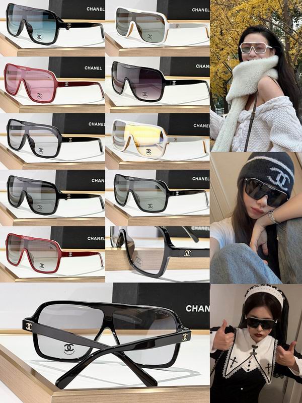 Chanel Oversized Shield Sunglasses – Futuristic Statement Edition
