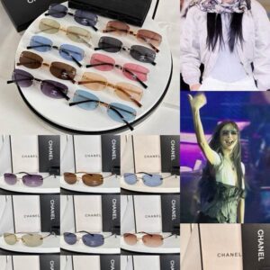 Luxury Rimless Oval Sunglasses UV400