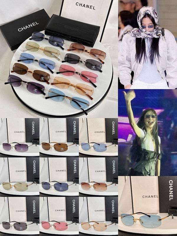 Luxury Rimless Oval Sunglasses UV400