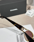 Chanel Slim Oval Metal Frame Sunglasses – Signature Double CC Luxury