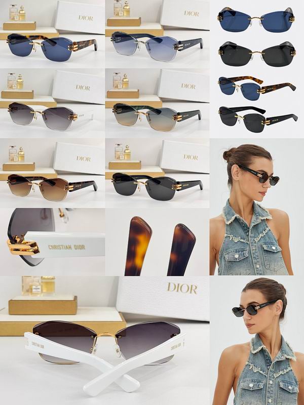 Dior Minimalist Rimless Sunglasses – CD Metal Accent Series