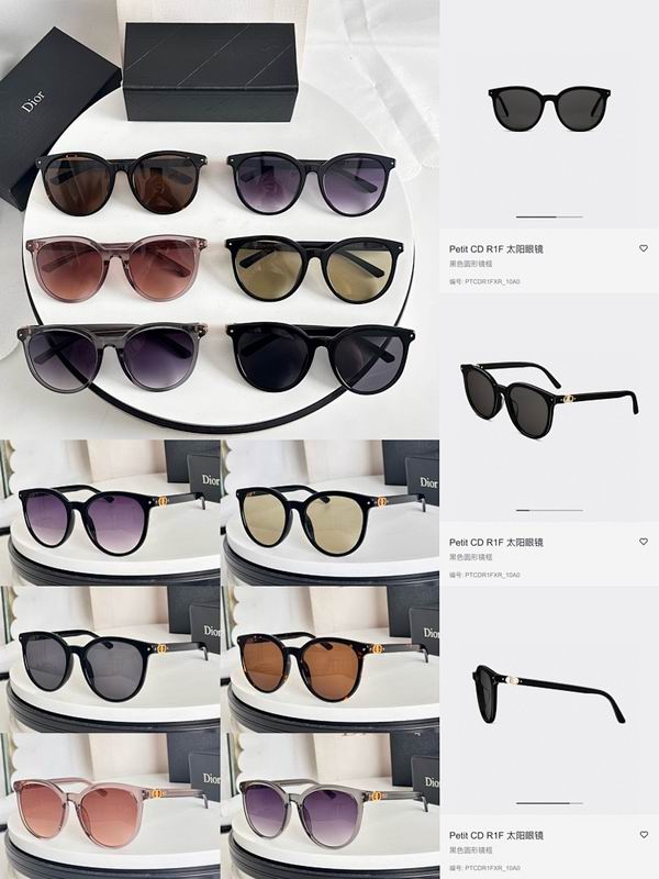 Dior Classic Round Frame Sunglasses – Gradient Lens Edition