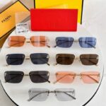 Fendi Rimless Square Sunglasses