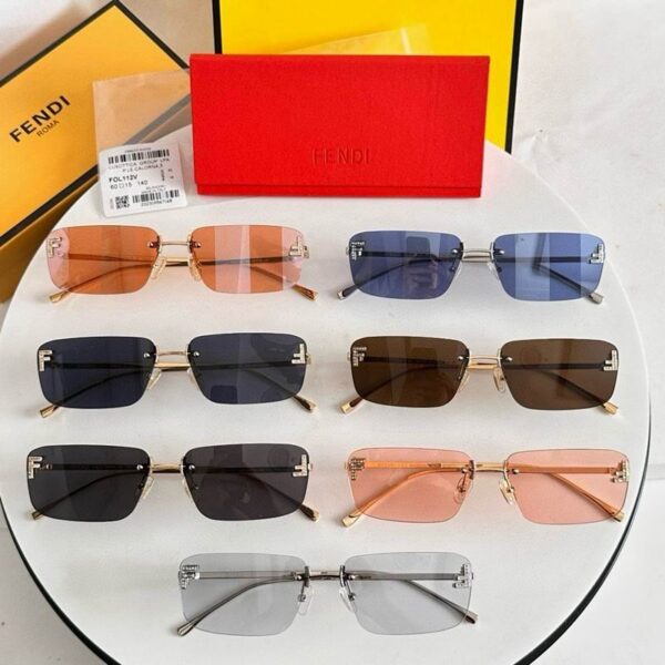Fendi Rimless Square Sunglasses