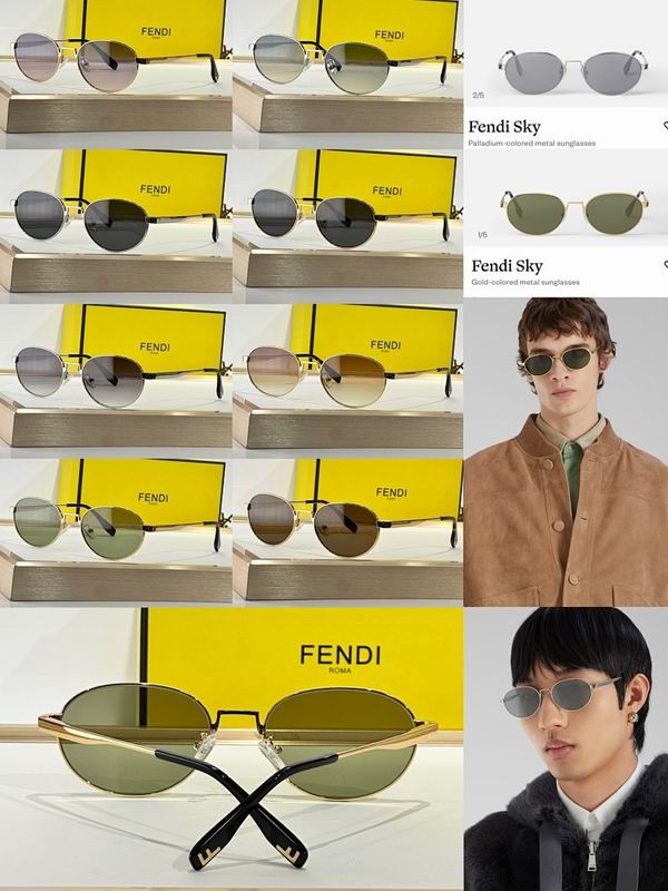 Fendi Vintage Round Metal Sunglasses