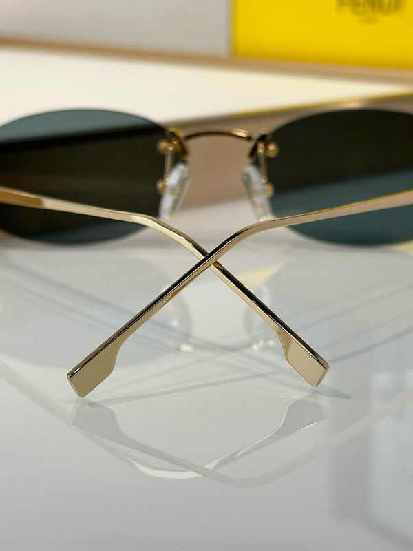FENDI Vintage Oval Sunglasses | Lightweight Metal Frame, Effortless Luxury Style