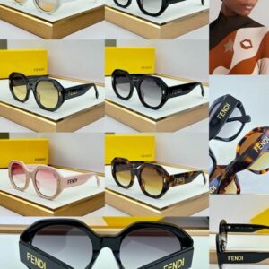 Fendi-Inspired Oversized Round Sunglasses – Luxury Statement Eyewear