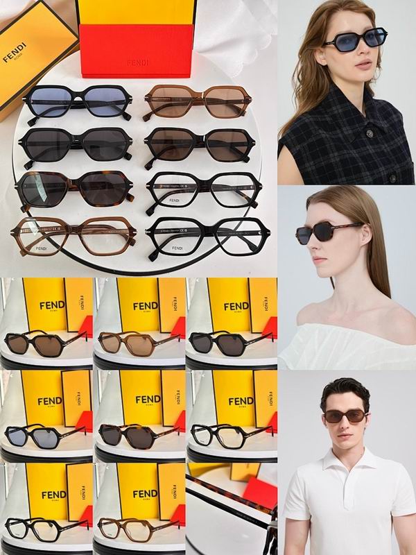 Fendi Statement Geometric Sunglasses