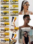 Fendi Retro Oval Sunglasses Fashion Eyewear