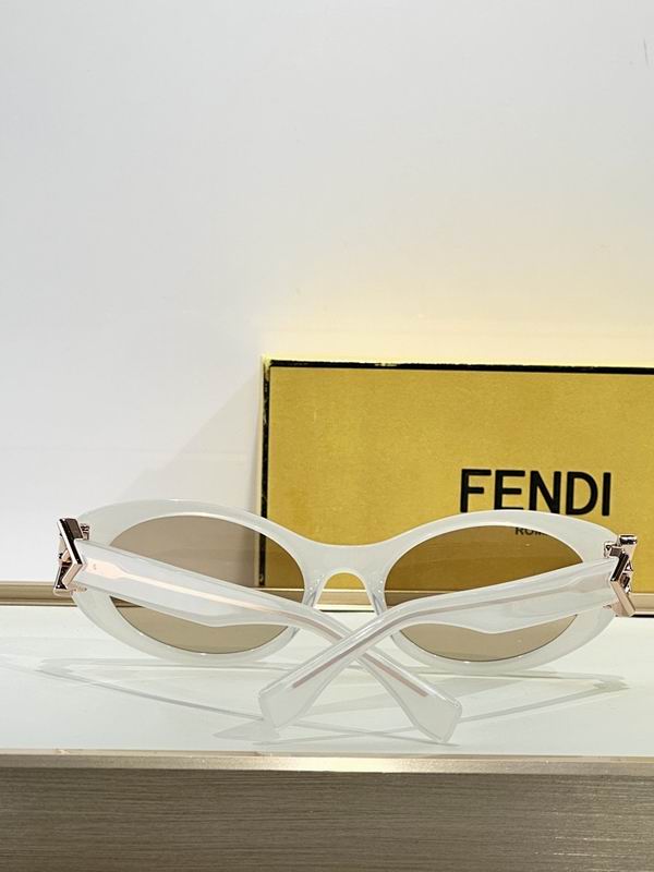 Fendi Retro Oval Sunglasses Fashion Eyewear