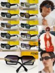 Fendi Bold Square Frame Sunglasses – Statement Logo Designer Shades