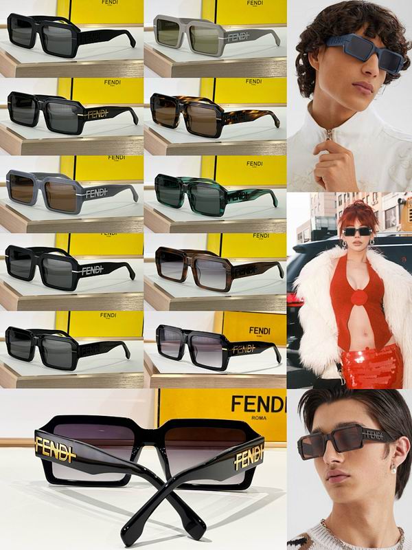Fendi Bold Square Frame Sunglasses – Statement Logo Designer Shades