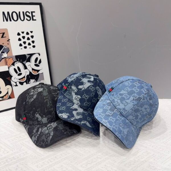 Luxury designer camouflage denim baseball cap, fashionable unisex cap