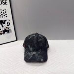 Luxury designer camouflage denim baseball cap, fashionable unisex cap